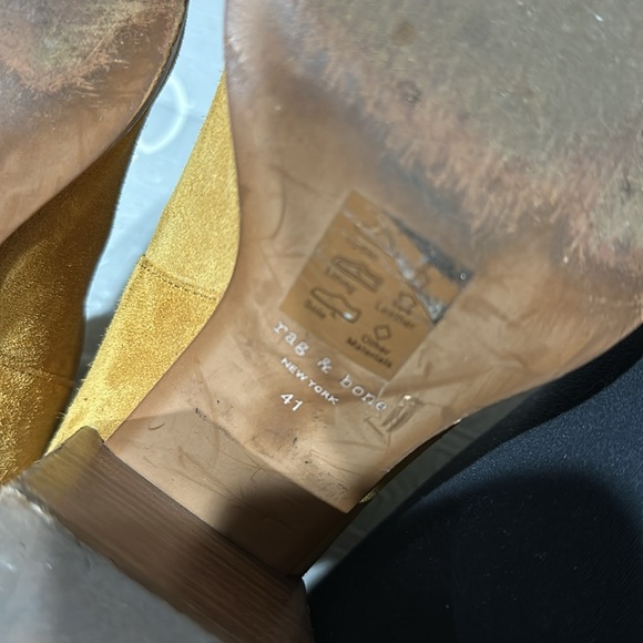 RAG & BONE THE ROVER HIGH BOHO BOOTS CAMEL SUEDE CHELSEA BOOTS - Picture 9 of 12